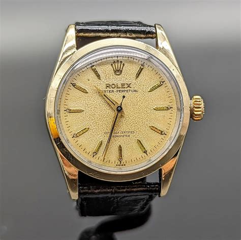 orologio rolex anno 1957|Rolex Oyster Perpetual Uomo Ref 6634 Oro con cappuccio 1950 .